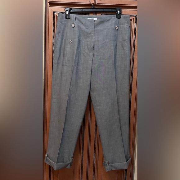 GUNEX Brunello Cucinelli Gray Cuffed Trousers. Made in Italy. Size 8 - Picture 4 of 9